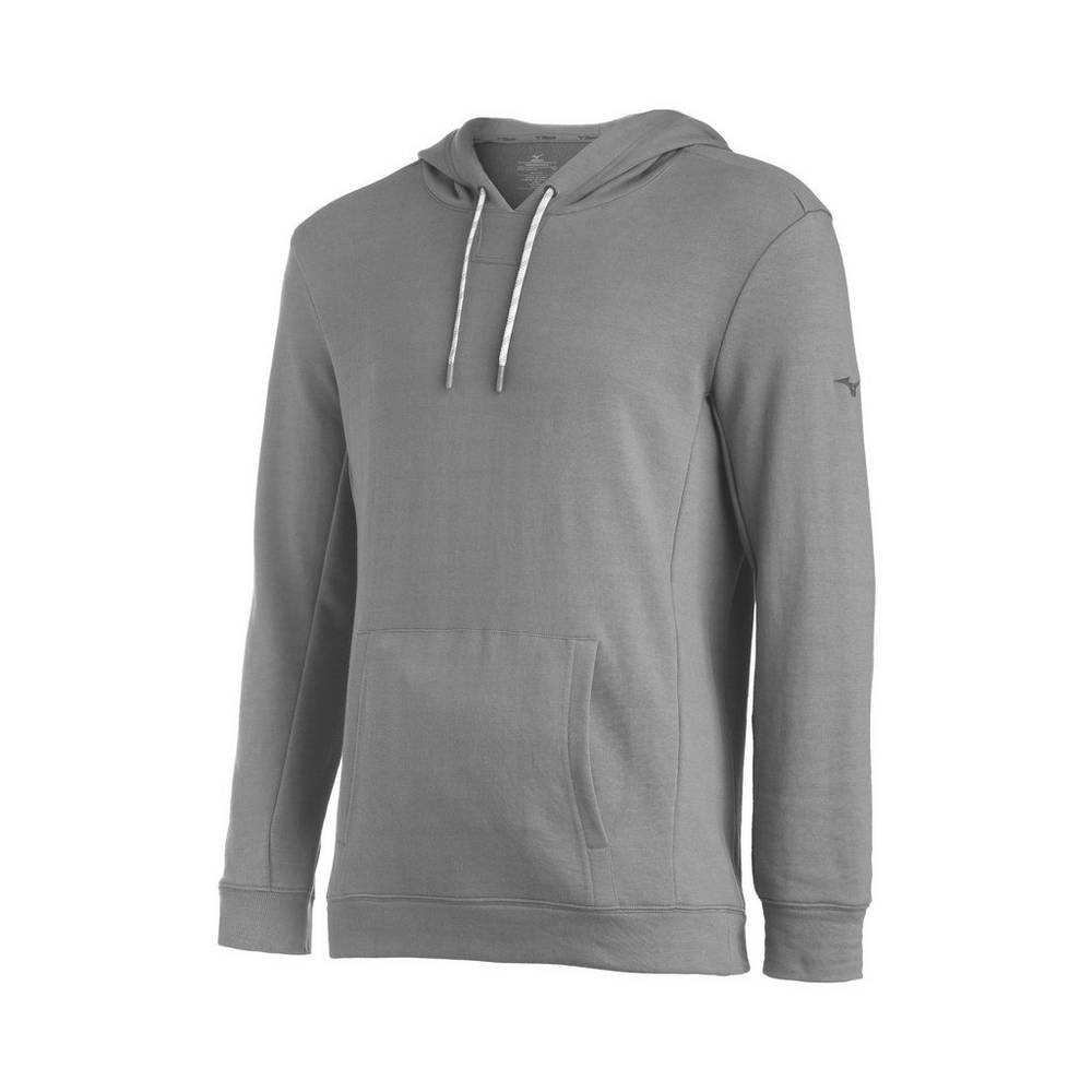 Sudaderas con capucha Mizuno Comp Warmup Hombre Gris Comprar ZWPR-02197